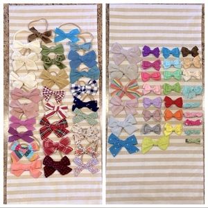 Bows - 34 Headbands & 30 Clips